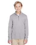 Team 365 TT31HY Youth Zone Sonic Heather Performance Quarter-Zip Pullover
