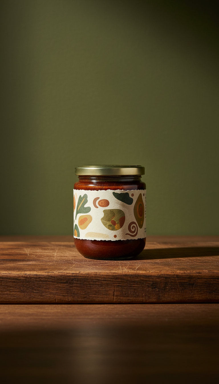 Artisanal Condiment Jar in a new setting