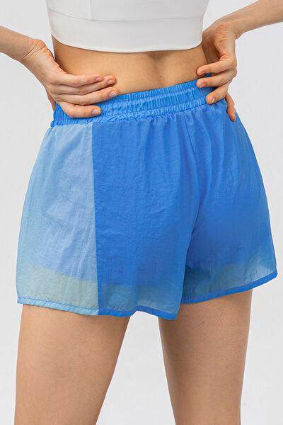 Color Block Drawstring Active Shorts for Comfort and Style