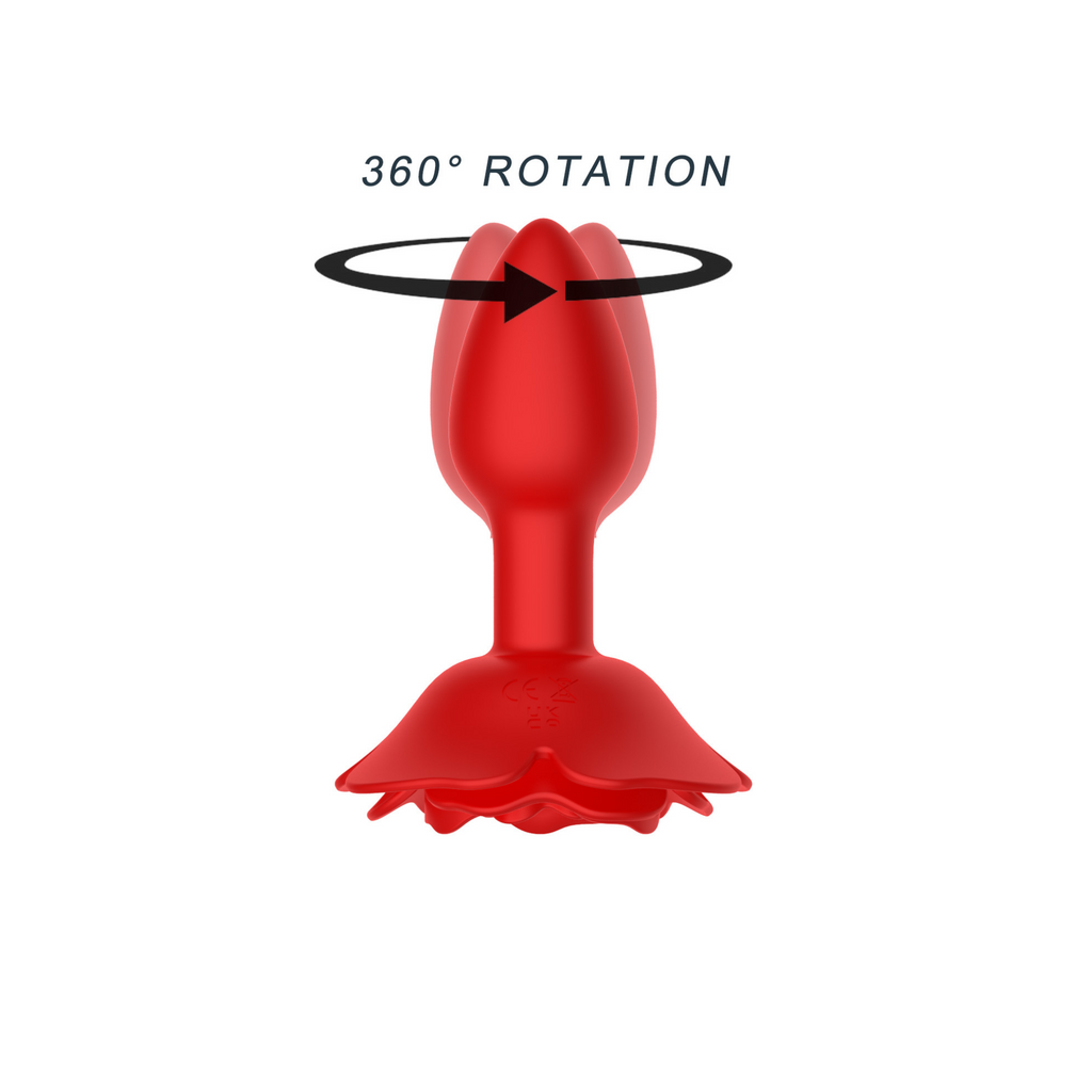 Auguszta - The Rose Butt Plug - Best Rose Anal Plug | V For Vibes
