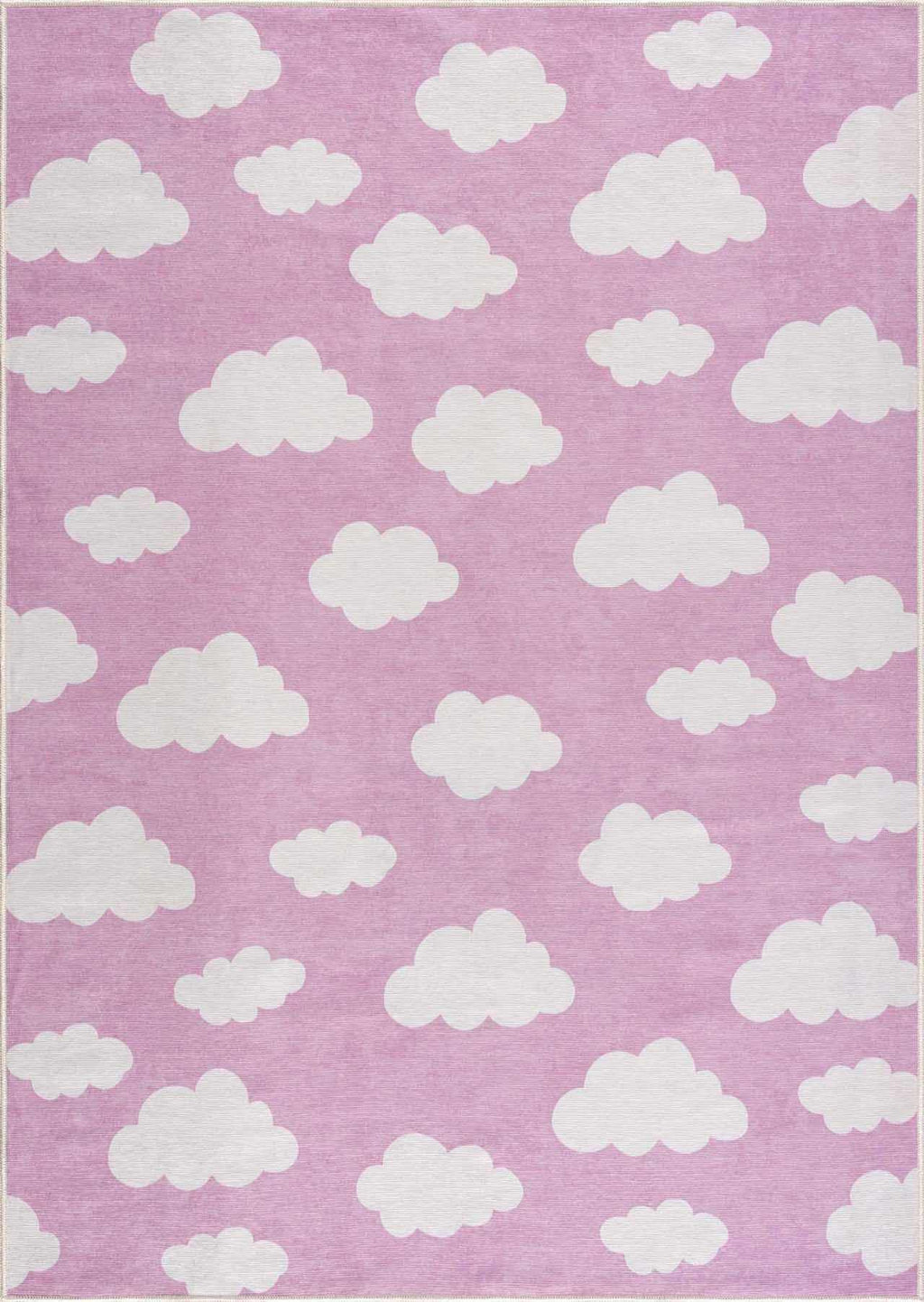 Nizar Pink Cloud Washable Kids Rug - Clearance