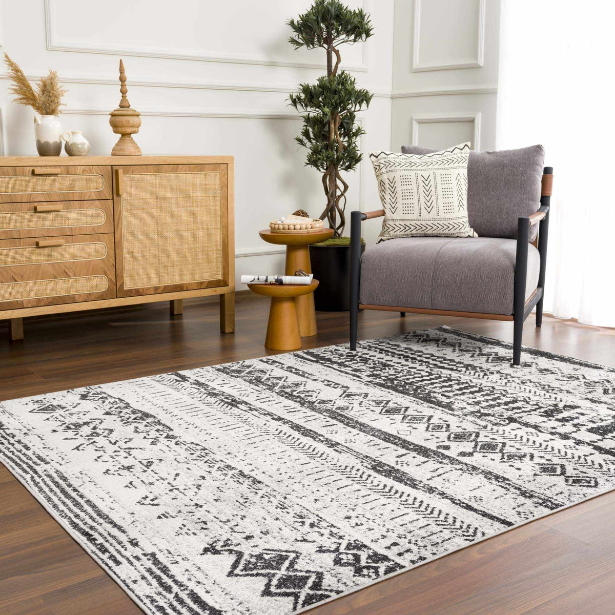 Lyssons Washable Area Rug