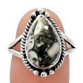 Natural Mexican Cabbing Fossil Ring size-8 R-1253 SDR225767