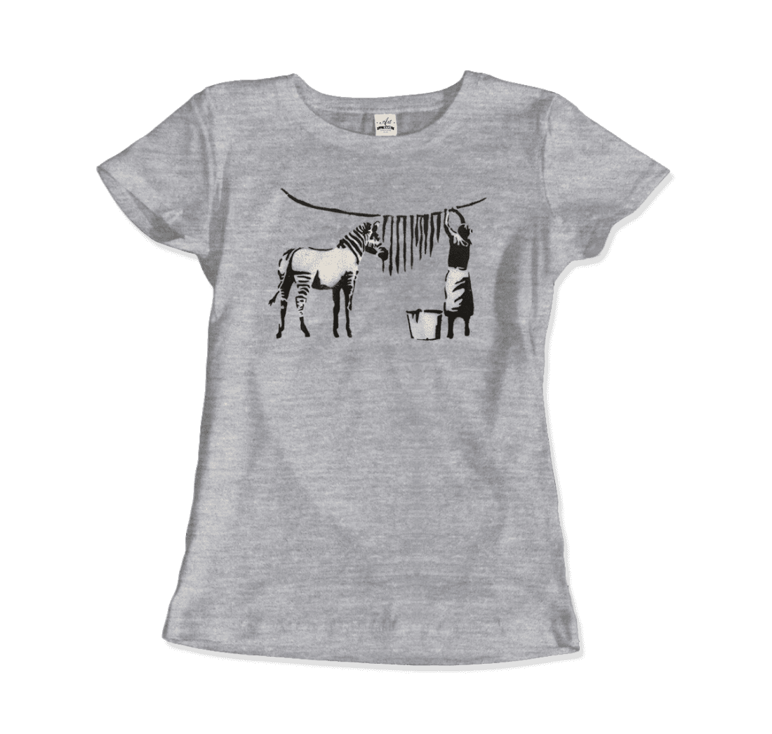 Banksy Zebra Stripes artwork t-shirt