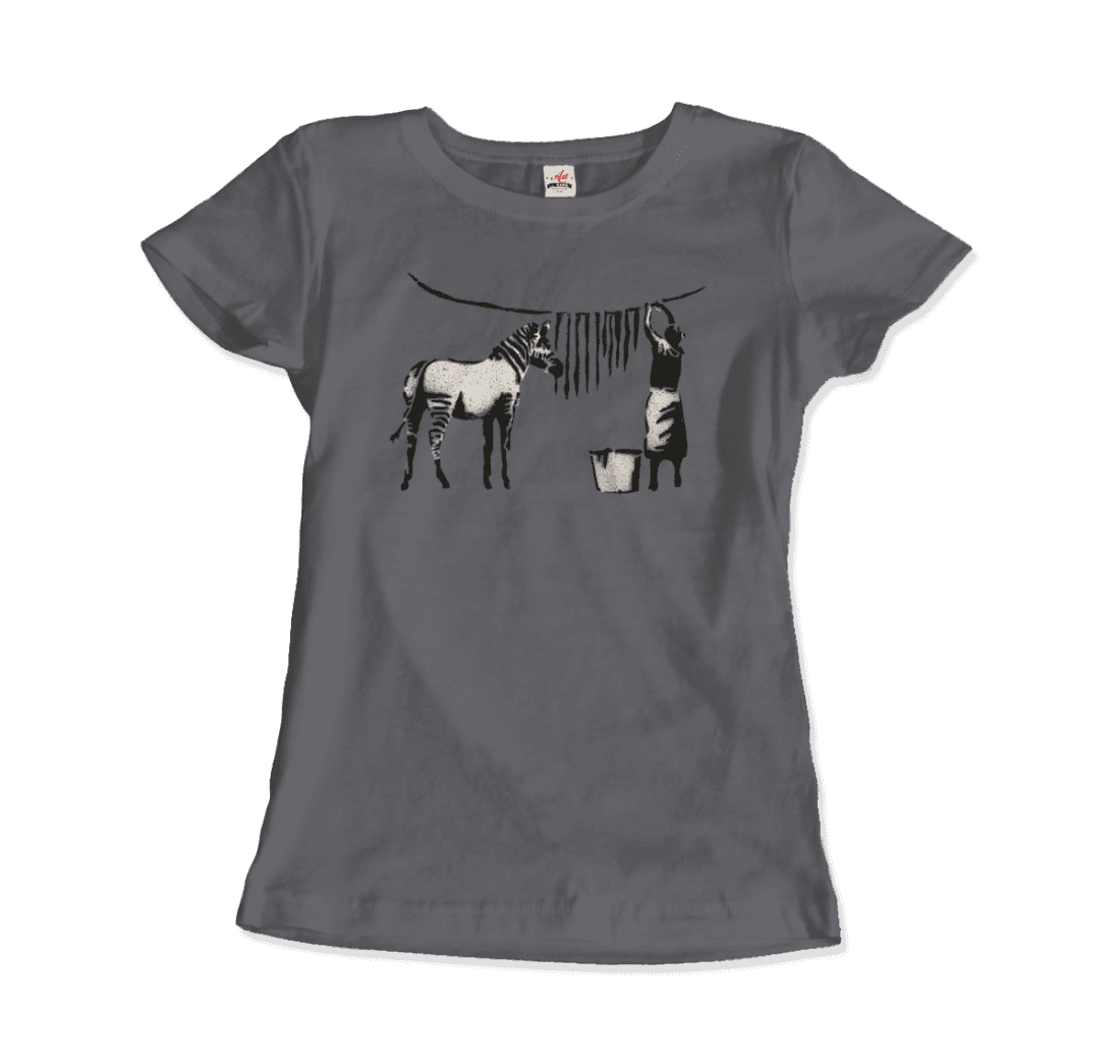 Banksy Zebra Stripes artwork t-shirt