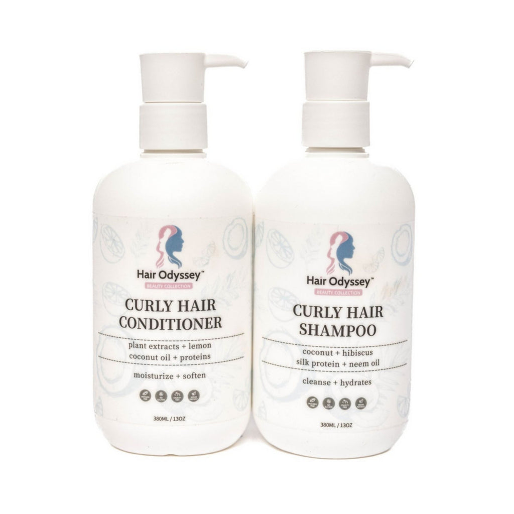 Curly Hair Essentials Duo – Shampoo & Conditioner for Defined Curls