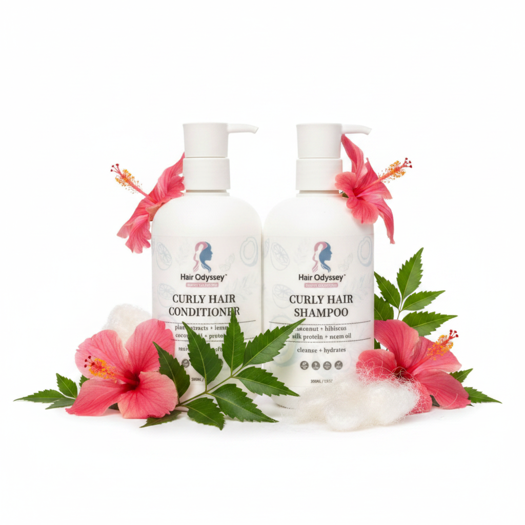 Curly Hair Essentials Duo – Shampoo & Conditioner for Defined Curls