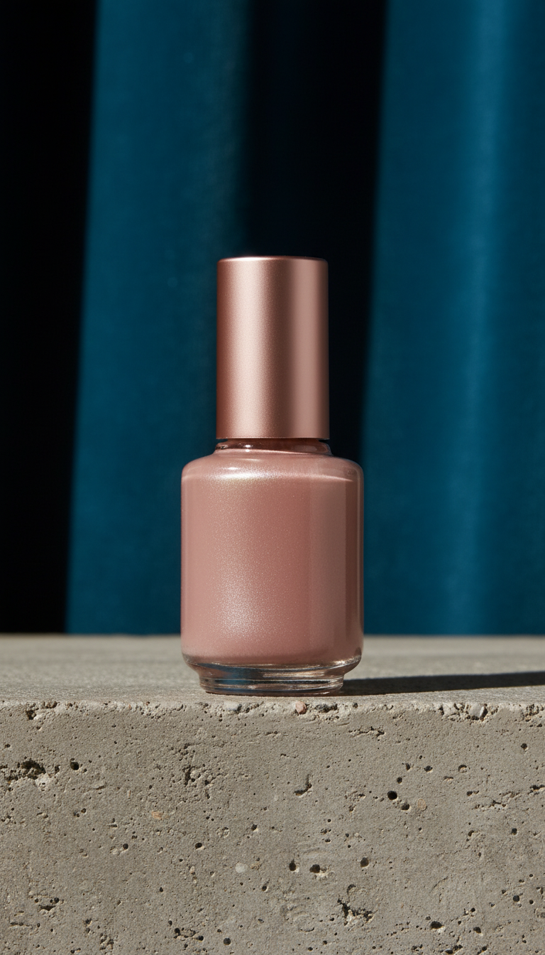 Celestial blushed sand nail polish in a new setting