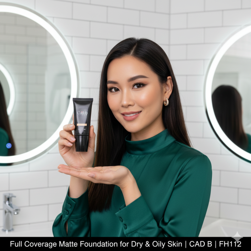 Full Coverage Matte Foundation for Dry & Oily Skin | CAD B | FH112
