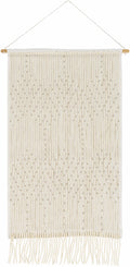 Grannis Handwoven Taupe Wall Hanging