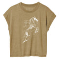 Horse Power Womens Deep Crewneck T-shirt