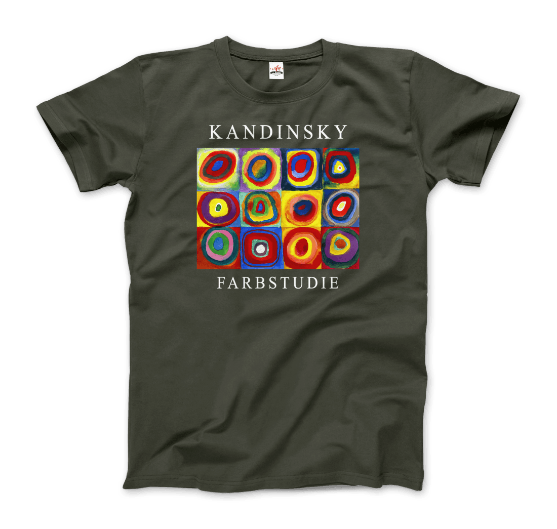 Kandinsky Farbstudie Color Study, Squares with Concentric Circles, 1913 artwork t-shirt