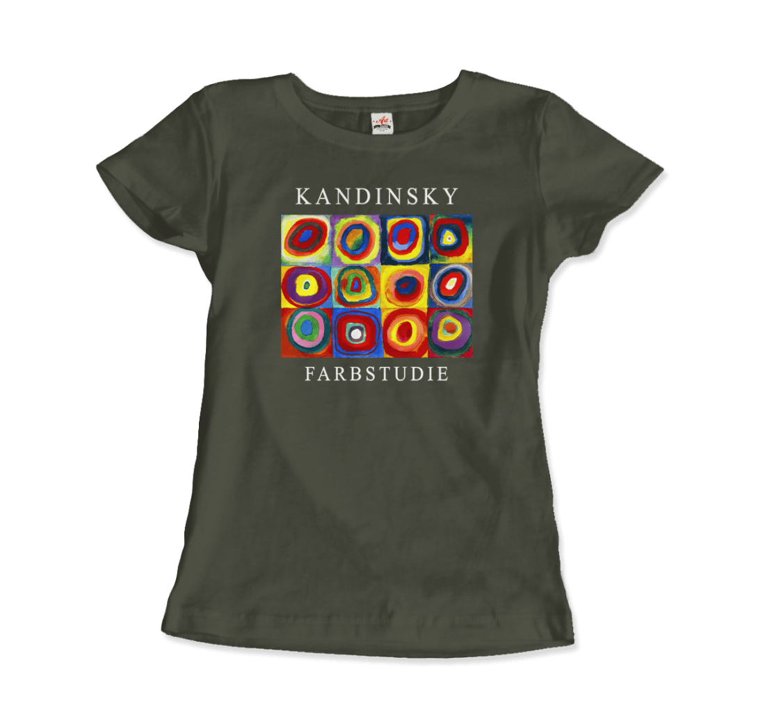 Kandinsky Farbstudie Color Study, Squares with Concentric Circles, 1913 artwork t-shirt