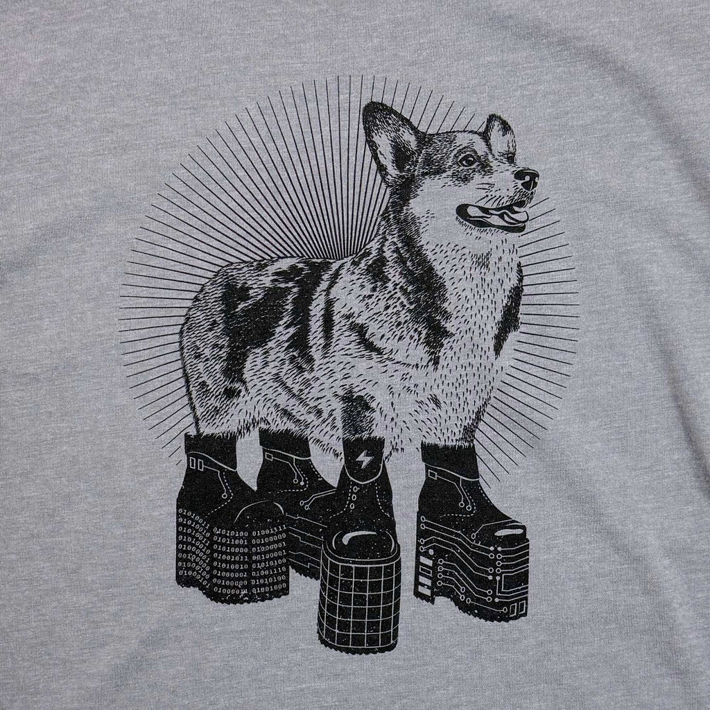 Platform Corgi Womens Deep Crewneck T-shirt