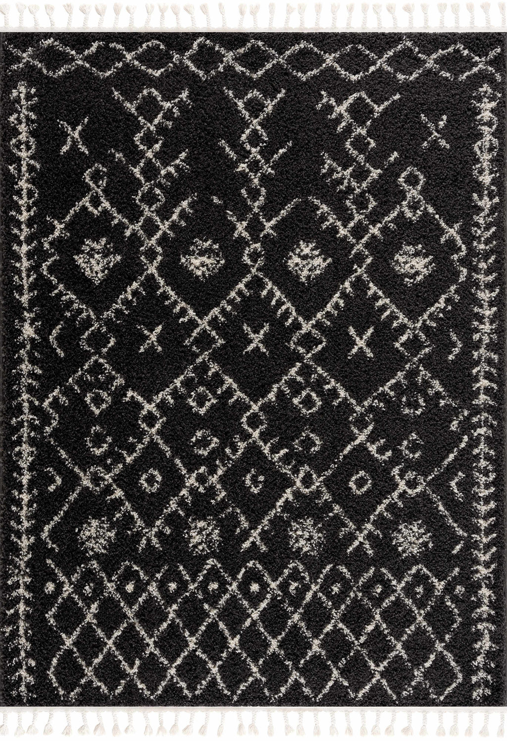 Thetford Black Berber Shag Rug - Clearance