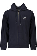 TOMMY HILFIGER MEN'S BLUE ZIP SWEATSHIRT